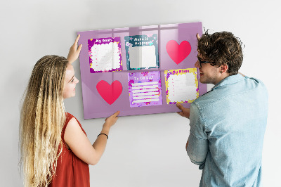 Magnetic erase board Monster notes