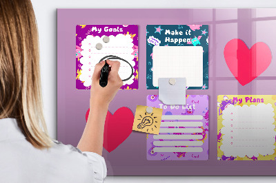 Magnetic erase board Monster notes
