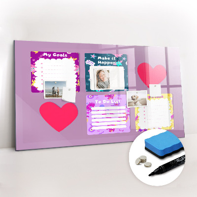 Magnetic erase board Monster notes