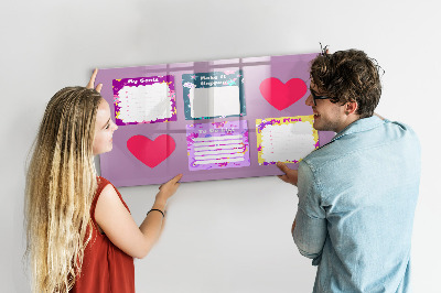 Magnetic board with marker Monster notes