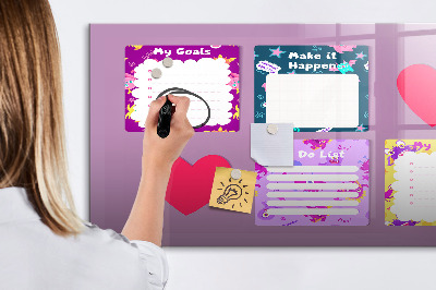 Magnetic erase board Monster notes