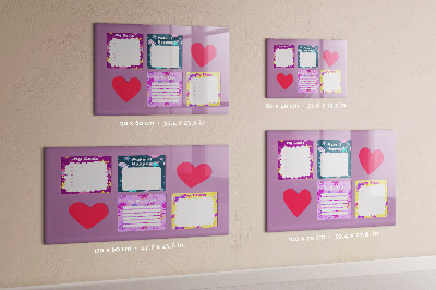 Magnetic erase board Monster notes