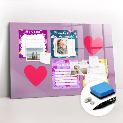 Magnetic erase board Monster notes