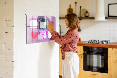 Magnetic board with marker Monster notes