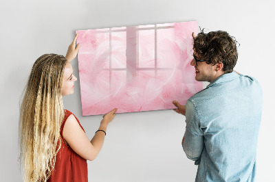 Magnetic writing board Feathers abstract