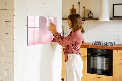 Magnetic board for drawing Feathers abstract