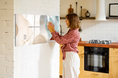 Magnetic erase board Watercolor stains