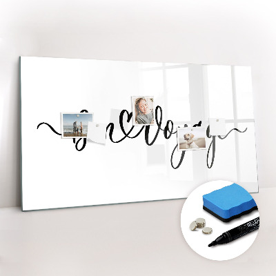 Magnetic board for drawing The inscription bon voyage