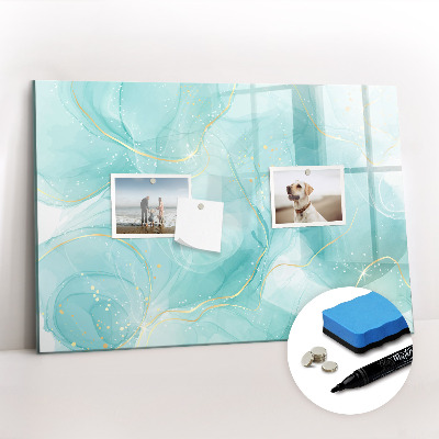 Magnetic writing board Abstract marble
