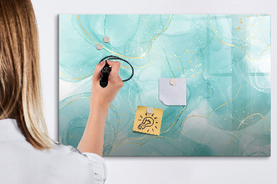 Magnetic writing board Abstract marble