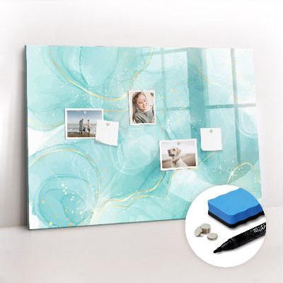 Magnetic writing board Abstract marble
