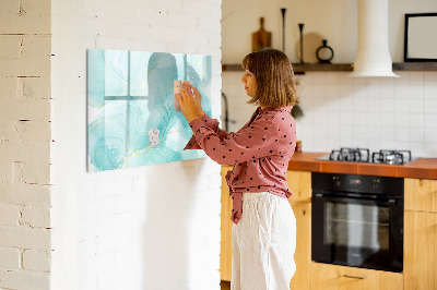 Magnetic writing board Abstract marble