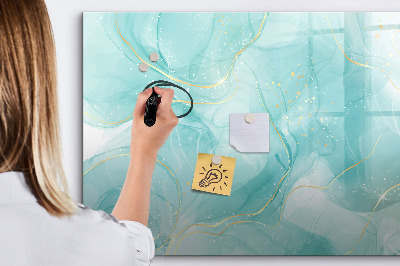 Magnetic writing board Abstract marble
