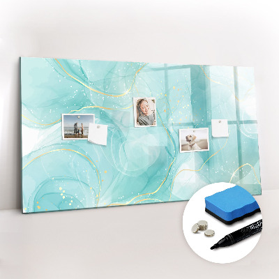 Magnetic writing board Abstract marble