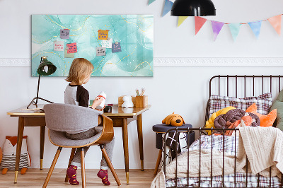 Magnetic board for drawing Abstract marble