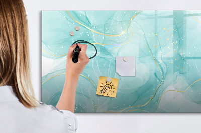 Magnetic writing board Abstract marble