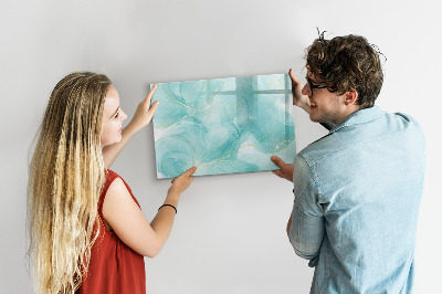 Magnetic writing board Abstract marble