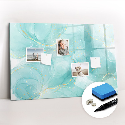 Magnetic writing board Abstract marble