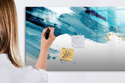 Magnetic board for writing Brush strokes