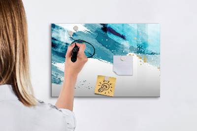 Magnetic board for writing Brush strokes