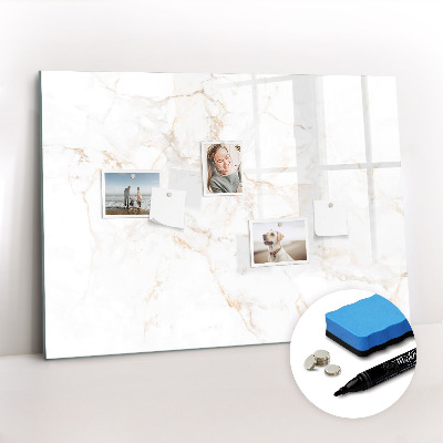 Magnetic board with marker Elegant marble