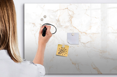 Magnetic board with marker Elegant marble