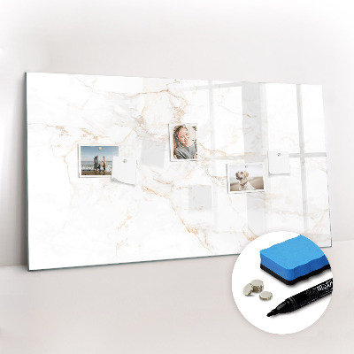 Magnetic board with marker Elegant marble