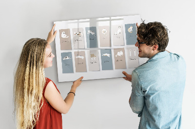 Magnetic erase board Cat Calendar