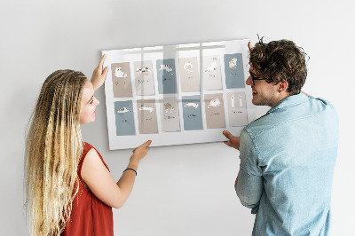 Magnetic erase board Cat Calendar