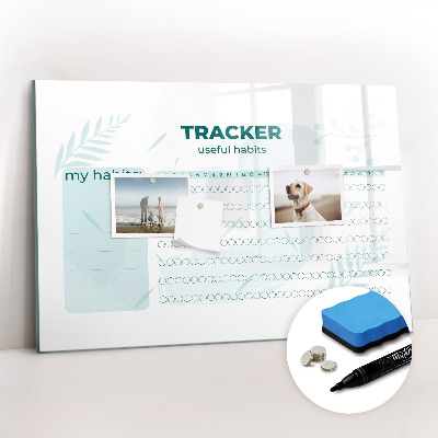Magnetic writing board Habit planner