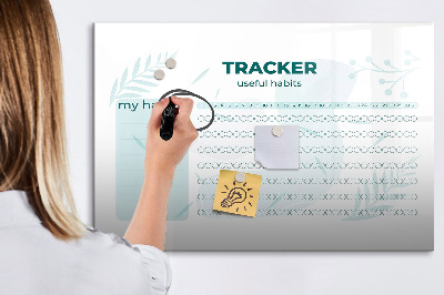 Magnetic writing board Habit planner