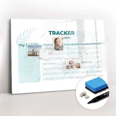 Magnetic writing board Habit planner