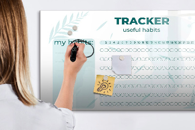 Magnetic writing board Habit planner