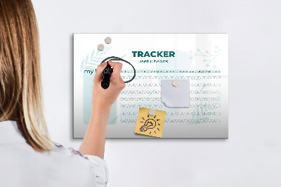 Magnetic writing board Habit planner