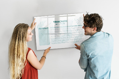 Magnetic writing board Habit planner