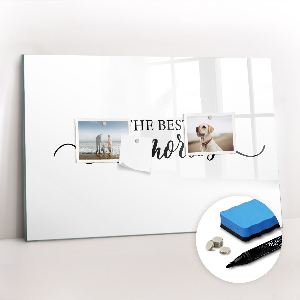 Magnetic board for drawing Inscription of memories