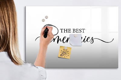 Magnetic board for drawing Inscription of memories