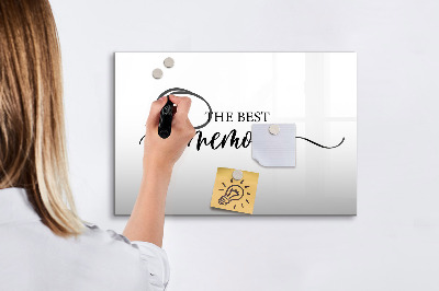Magnetic board for drawing Inscription of memories