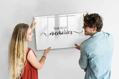 Magnetic board for drawing Inscription of memories