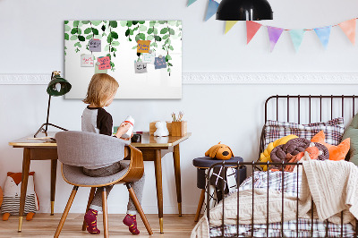 Magnetic board for drawing Plant leaves