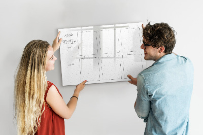 Magnetic board for writing Weekly plan