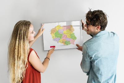 Magnetic drawing board Map of Poland