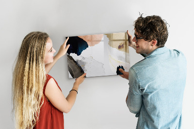 Magnetic writing board Abstraction spots