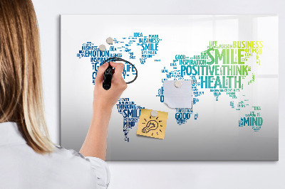 Magnetic erase board Map of nice words