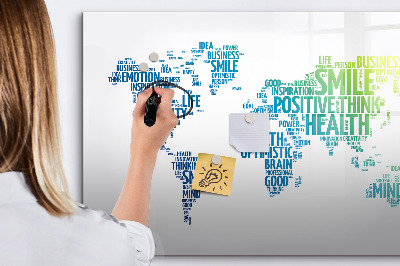 Magnetic erase board Map of nice words