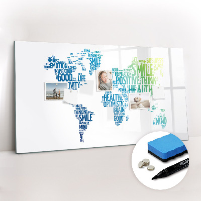 Magnetic erase board Map of nice words