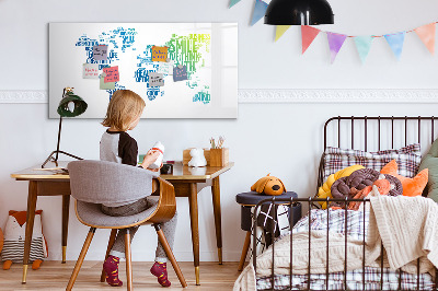 Magnetic erase board Map of nice words