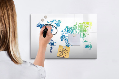 Magnetic erase board Map of nice words