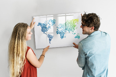 Magnetic erase board Map of nice words