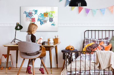 Magnetic erase board Map of nice words